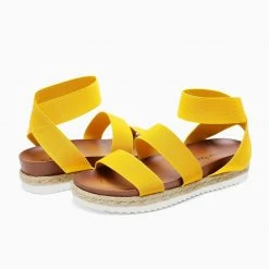 DREAM PAIRS Women Ankle Strap Espadrille Platform Wedges