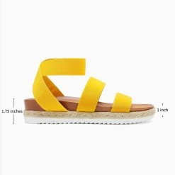 DREAM PAIRS Women Ankle Strap Espadrille Platform Wedges