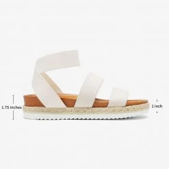 DREAM PAIRS Women Ankle Strap Espadrille Platform Wedges