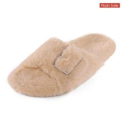 DREAM PAIRS Women Slip-On Fuzzy House Slippers