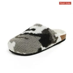 DREAM PAIRS Women's Indoor & Outdoor Cork Fuzzy Slippers 49 DREAM PAIRS Women's Indoor & Outdoor Cork Fuzzy Slippers