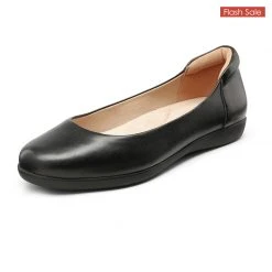DREAM PAIRS Women's Round Toe Comfortable Work Ballet Flats