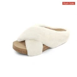 DREAM PAIRS Comfy Fuzzy Slide Slippers