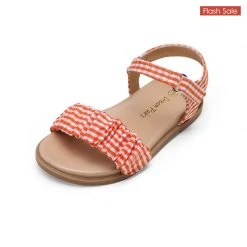 DREAM PAIRS Women Open-toe Princess Girls Flat Sandals