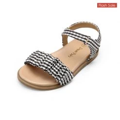 DREAM PAIRS Women Open-toe Princess Girls Flat Sandals