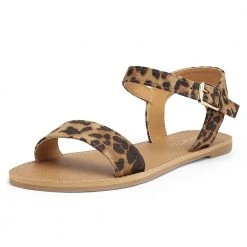 DREAM PAIRS Women's Ankle Strap Open Toe Flat Sandals