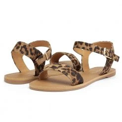 DREAM PAIRS Women's Ankle Strap Open Toe Flat Sandals