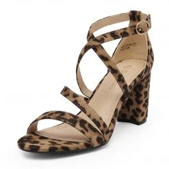 DREAM PAIRS Women's Dressy Chunky Strappy Sandals