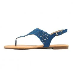 DREAM PAIRS Women's Cut Out Rhinestone Flat Sandals 45 DREAM PAIRS Women's Cut Out Rhinestone Flat Sandals