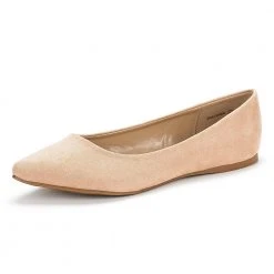 DREAM PAIRS Women's Pointed Toe Ballet Slip On Flats