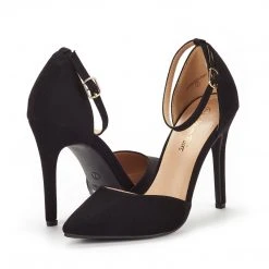 DREAM PAIRS Ankle Strap Pointed Toe Stiletto Heels Pumps Women