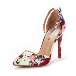 DREAM PAIRS Ankle Strap Pointed Toe Stiletto Heels Pumps Women