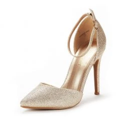 DREAM PAIRS Ankle Strap Pointed Toe Stiletto Heels Pumps Women