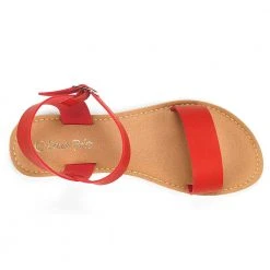 DREAM PAIRS Women's Ankle Strap Open Toe Flat Sandals