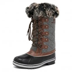 DREAM PAIRS Women Mid-Calf And Cute Fur Lined Ladies Snow Boots 46 DREAM PAIRS Women Mid-Calf And Cute Fur Lined Ladies Snow Boots