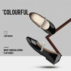 DREAM PAIRS Girl's Mary Jane Ballerina Flat Shoes