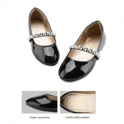 DREAM PAIRS Girl's Mary Jane Ballerina Flat Shoes