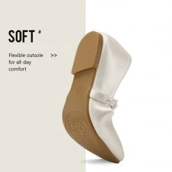 DREAM PAIRS Girl's Mary Jane Ballerina Flat Shoes