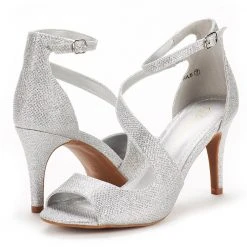DREAM PAIRS Women's Open Toe Pump Stylish Heel Sandals