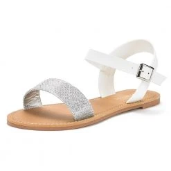 DREAM PAIRS Women's Ankle Strap Open Toe Flat Sandals