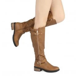 DREAM PAIRS Women's Knee High Winter Boots With Faux Lining
