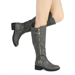 DREAM PAIRS Women's Knee High Winter Boots With Faux Lining