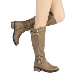 DREAM PAIRS Women's Knee High Winter Boots With Faux Lining