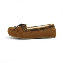 DREAM PAIRS Faux Fur Ladies Suede Moccasin Slippers Women